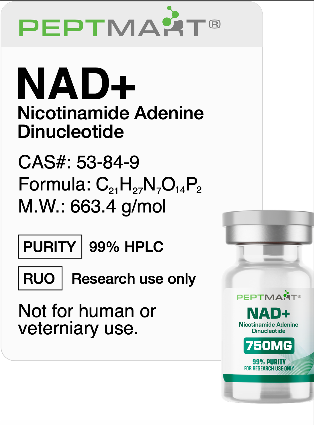 NAD-750mg.png NAD+ 750 mg – Research Material - Image 1